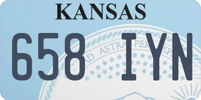 KS license plate 658IYN