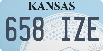 KS license plate 658IZE