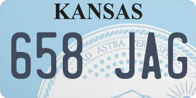 KS license plate 658JAG