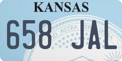 KS license plate 658JAL