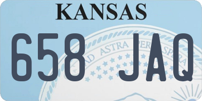 KS license plate 658JAQ