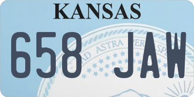 KS license plate 658JAW