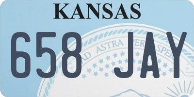 KS license plate 658JAY