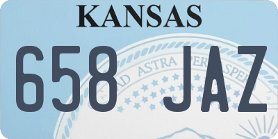 KS license plate 658JAZ