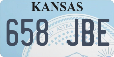 KS license plate 658JBE