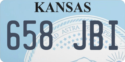 KS license plate 658JBI