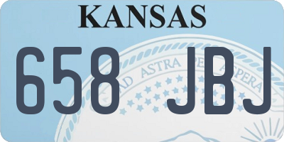 KS license plate 658JBJ