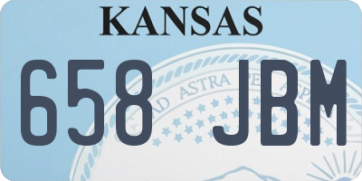 KS license plate 658JBM