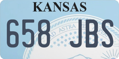 KS license plate 658JBS