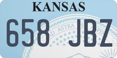 KS license plate 658JBZ