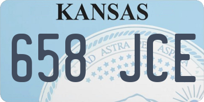 KS license plate 658JCE