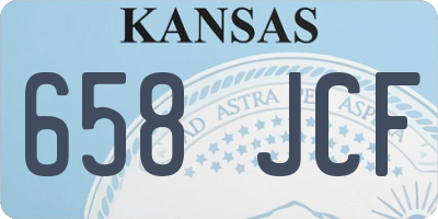 KS license plate 658JCF