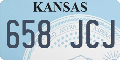 KS license plate 658JCJ