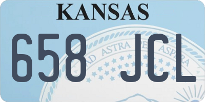 KS license plate 658JCL