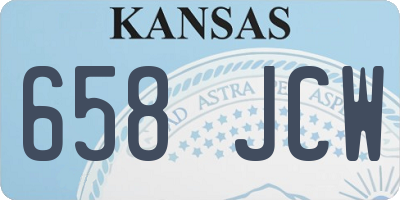 KS license plate 658JCW