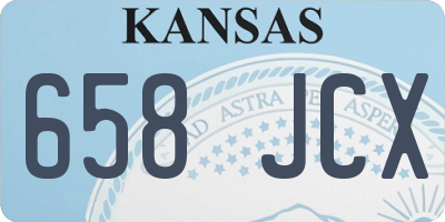 KS license plate 658JCX