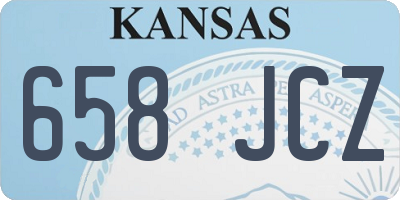 KS license plate 658JCZ