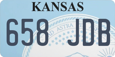 KS license plate 658JDB