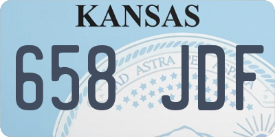 KS license plate 658JDF