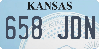 KS license plate 658JDN
