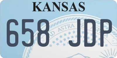 KS license plate 658JDP