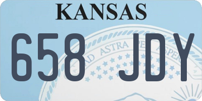 KS license plate 658JDY