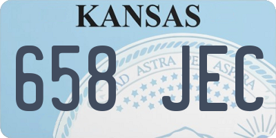 KS license plate 658JEC