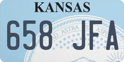 KS license plate 658JFA