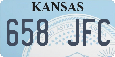 KS license plate 658JFC