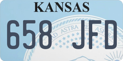 KS license plate 658JFD