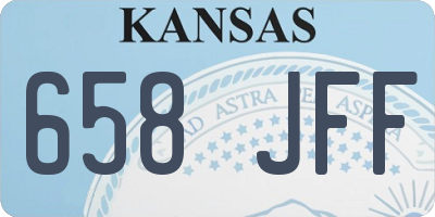 KS license plate 658JFF