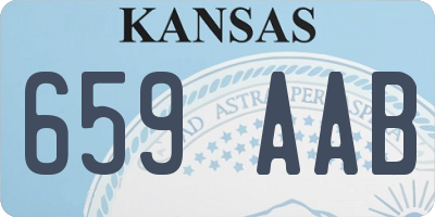 KS license plate 659AAB