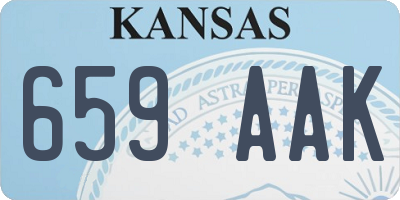 KS license plate 659AAK