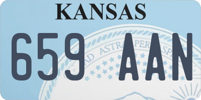 KS license plate 659AAN