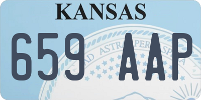 KS license plate 659AAP