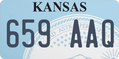 KS license plate 659AAQ