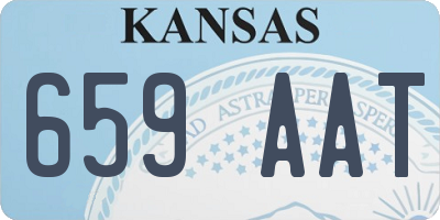 KS license plate 659AAT
