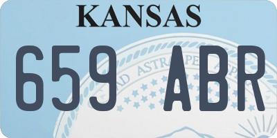 KS license plate 659ABR