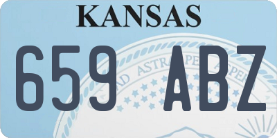 KS license plate 659ABZ
