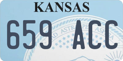 KS license plate 659ACC