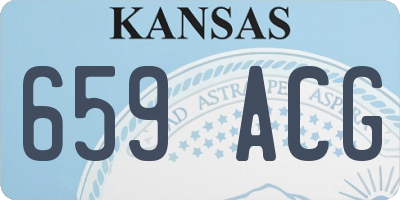 KS license plate 659ACG