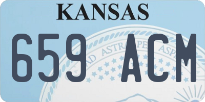 KS license plate 659ACM