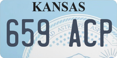 KS license plate 659ACP