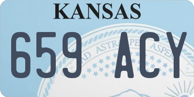 KS license plate 659ACY