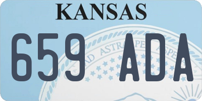 KS license plate 659ADA