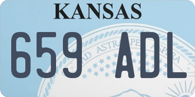 KS license plate 659ADL