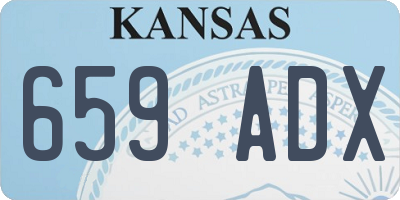 KS license plate 659ADX