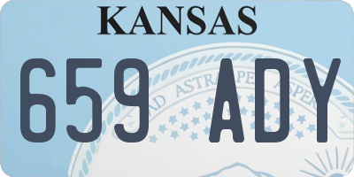 KS license plate 659ADY