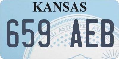 KS license plate 659AEB