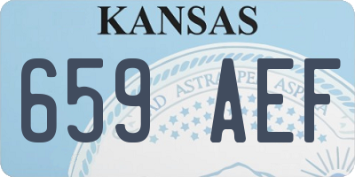 KS license plate 659AEF